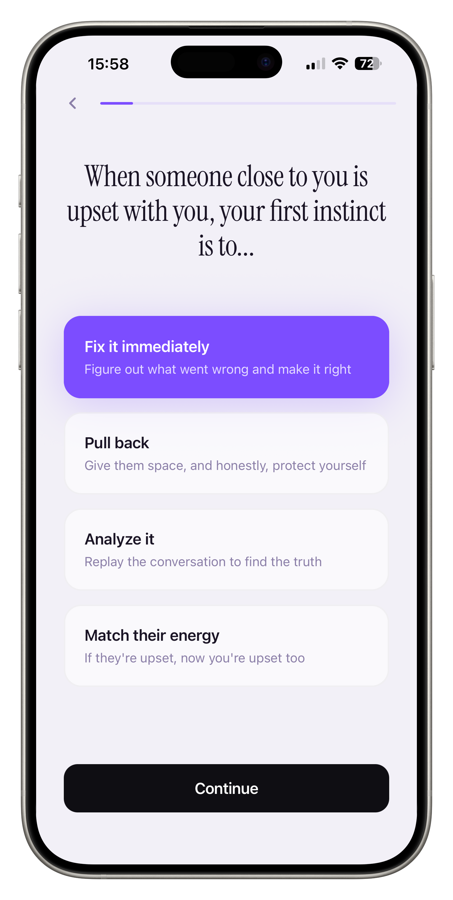 Shadow AI quiz screen