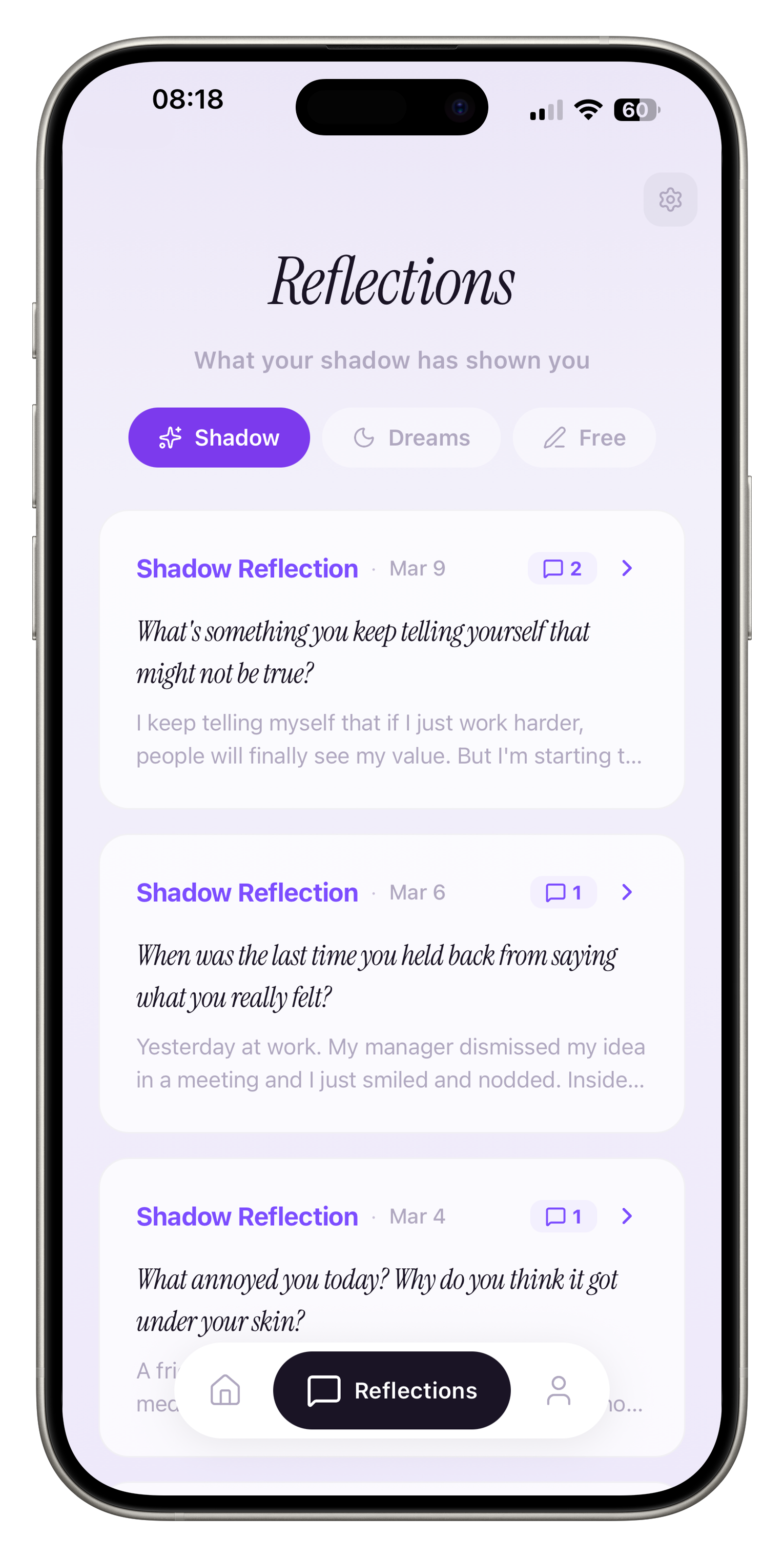 Shadow AI reflections list
